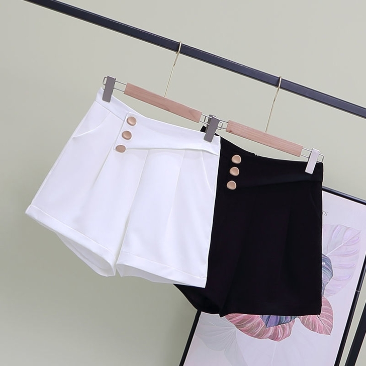 实体清仓处理短裤女2021新款高腰阔腿裤休...