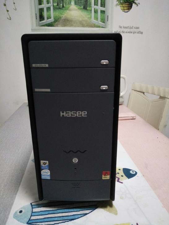 神舟品牌电脑120固态硬盘4G内存，英特尔...