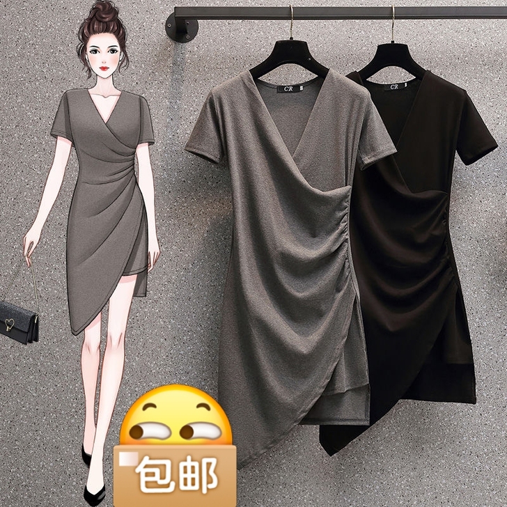 全新出2021年新款不规则设计感小众收腰显...