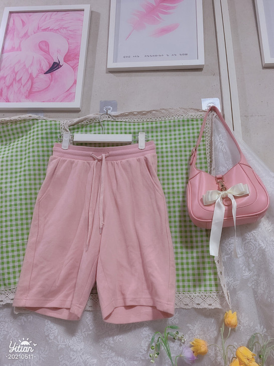 2021年夏季新款休闲运动短裤女百搭显瘦阔...