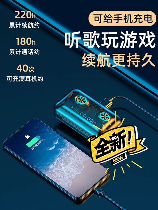 [清仓捡漏]全新真无线蓝牙耳机入耳式耳机通...