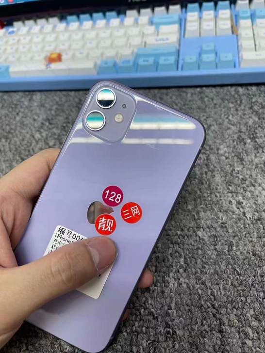 iPhone苹果11紫色三网有锁黑解128...