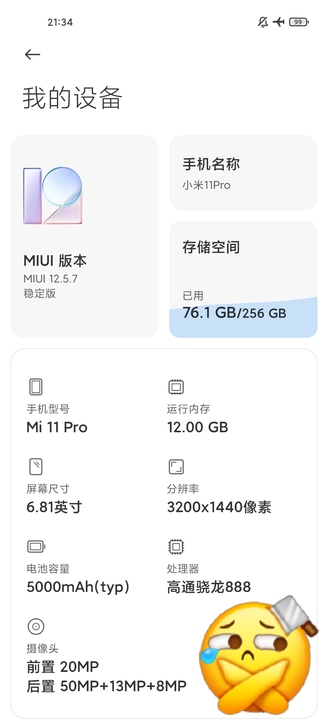 全新顶配黑色小米11Pro，公司福利抽奖的...