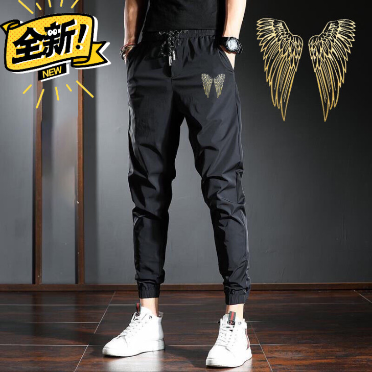 基金亏了，夏季新款运动休闲九分裤宽松冰丝速...