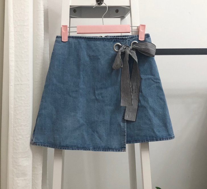 cachecache系带牛仔半身裙