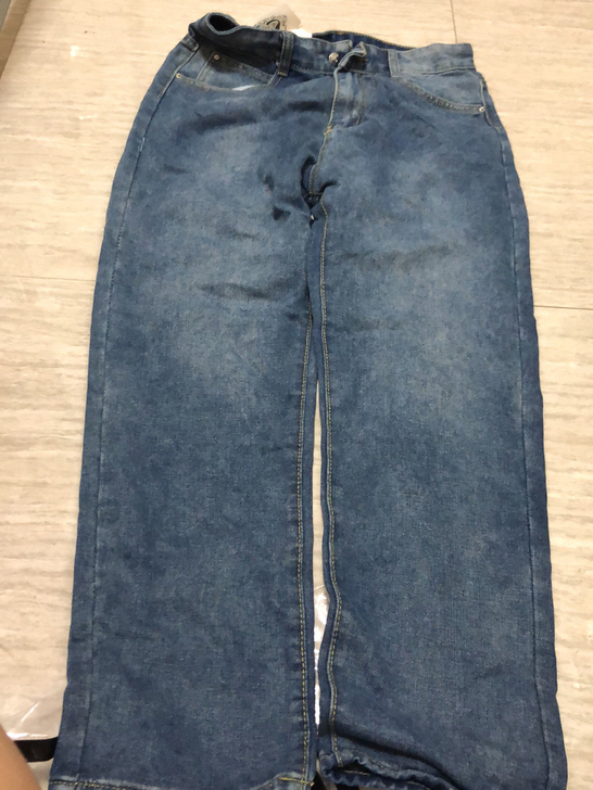 全新 高腰直筒牛仔裤女小个子夏季复古显瘦老...