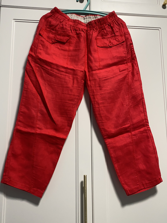 亚麻裤子,77码,能穿到130斤,实物颜色...