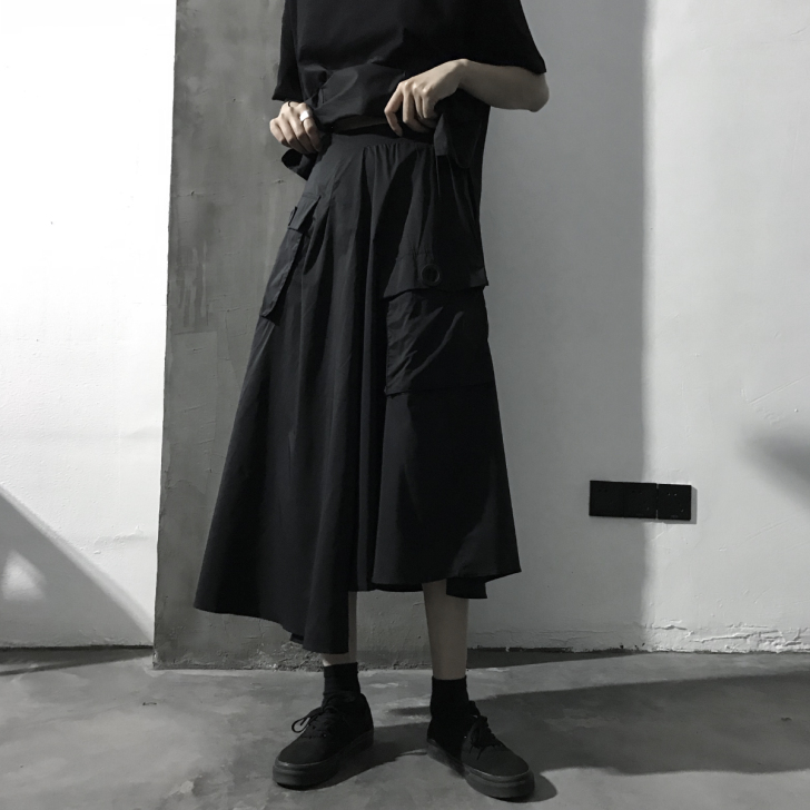 鹿人出品 / 自制 暗黑风 半松紧腰多口袋...