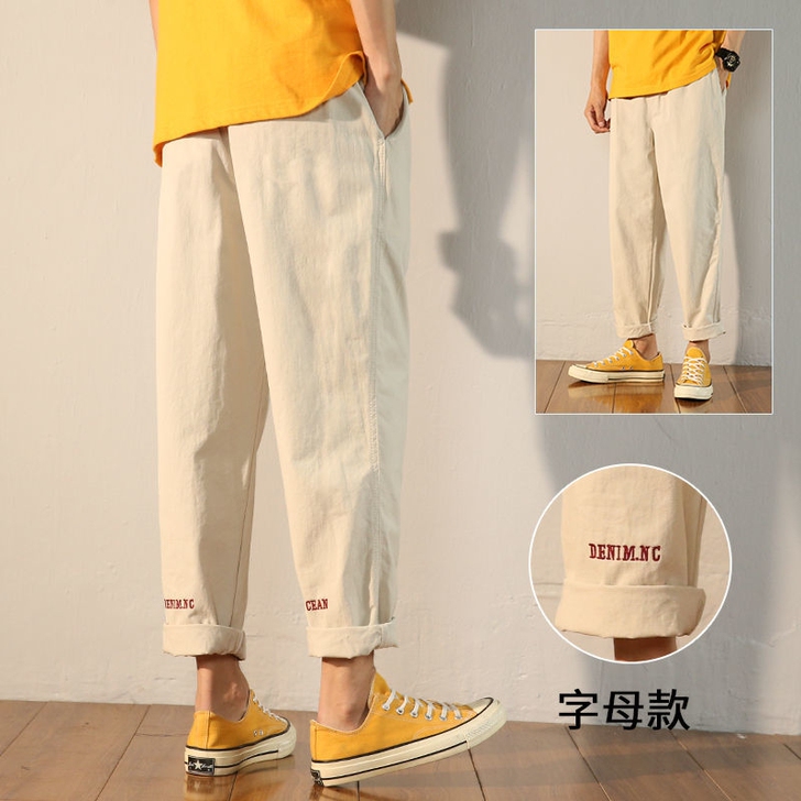 工装裤男潮牌港风直筒裤子潮流百搭宽松休闲长...