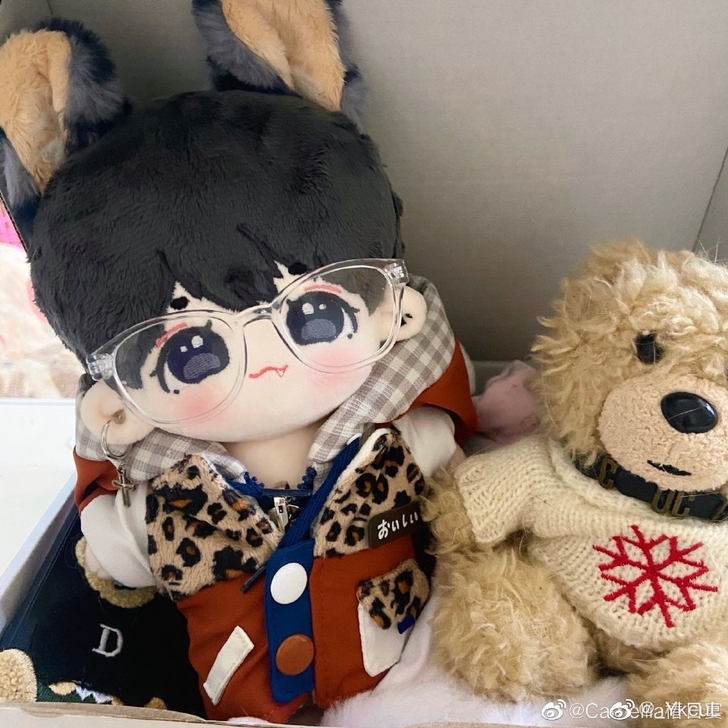 ［出］狼幼幼无骨裸娃 无属性棉花娃娃20cm