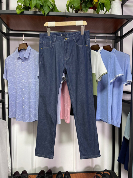 夏季男士宽松直筒牛仔裤天丝薄款裤子