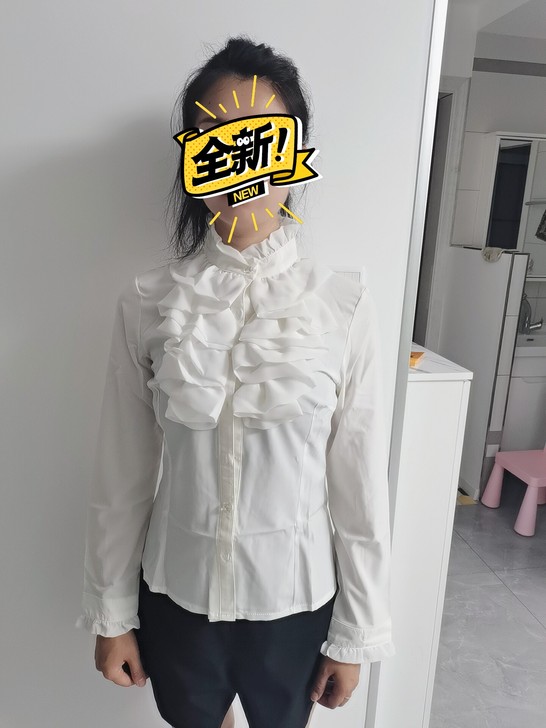 两件衬衫，全新的，一个长袖纱料，一个短袖，...