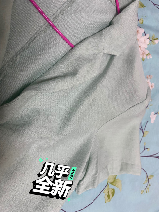 优质麻料连体裤 颜色比拍的好看 S码 穿过...