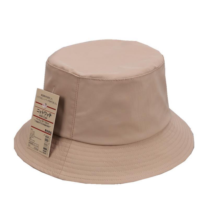 MUJ无印纯色大帽檐渔夫帽 户外遮阳防晒帽...