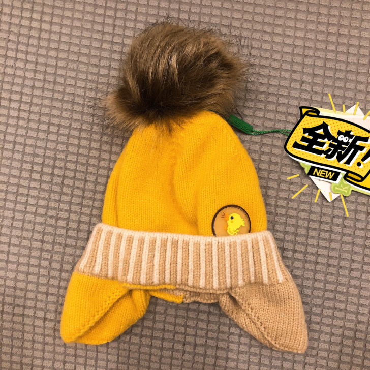 【全新】宝宝冬季保暖帽子抗静电面料，帽围4...