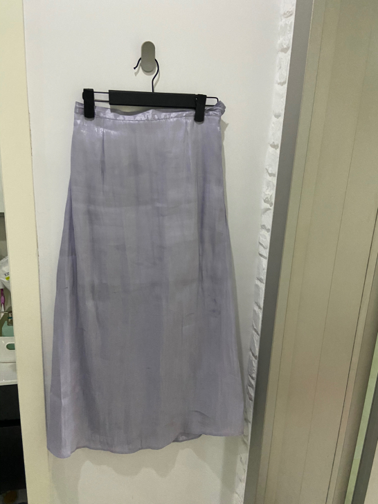 紫色珠光半身裙 给钱就卖