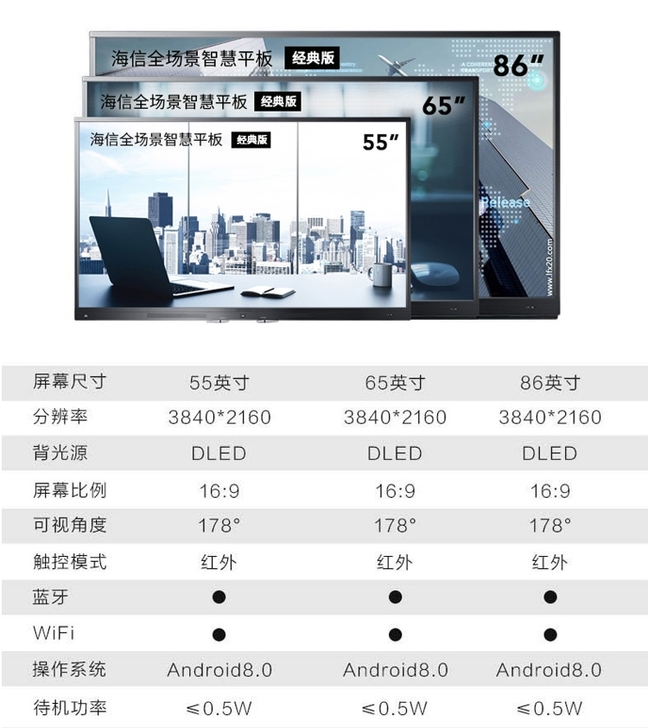 海信（Hisense）会议平板，4K触摸式...