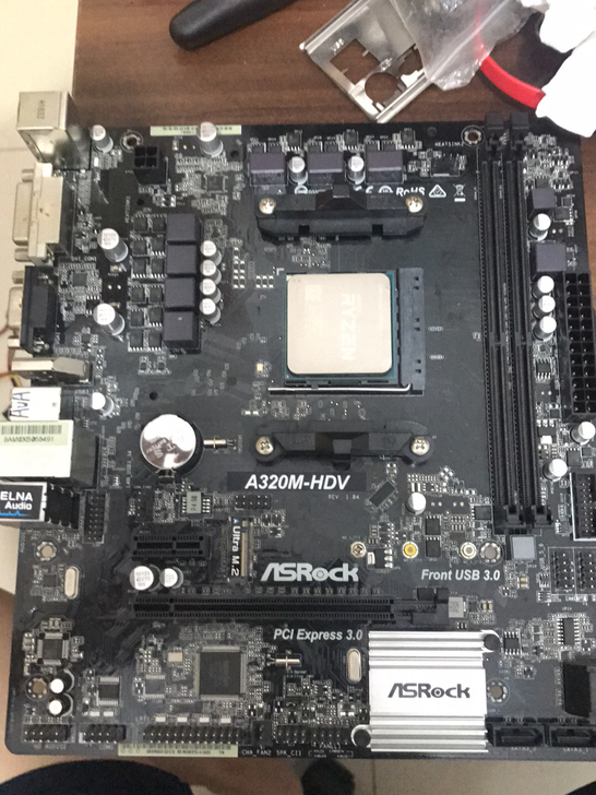 华擎 A320M HDV 主板 有挡板