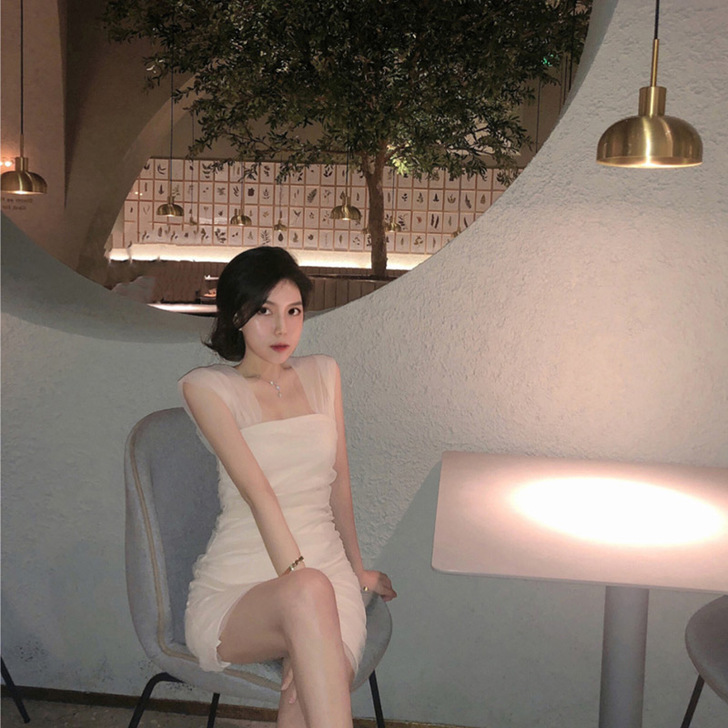 法式名媛连衣裙仙女超仙2021新款气质显瘦...