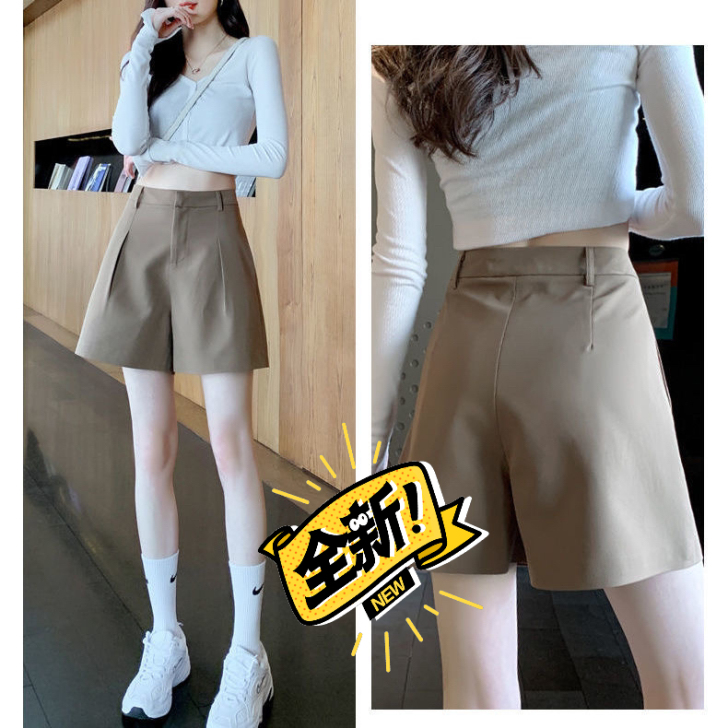 灰色西装短裤女夏运动薄款2021年新款宽松...