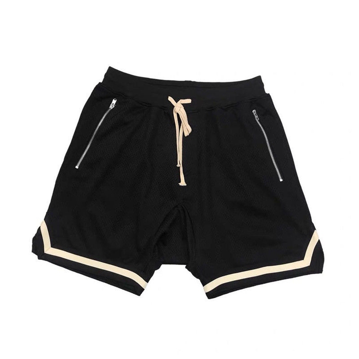 高街vibe风网眼短裤男女2021夏季休闲...