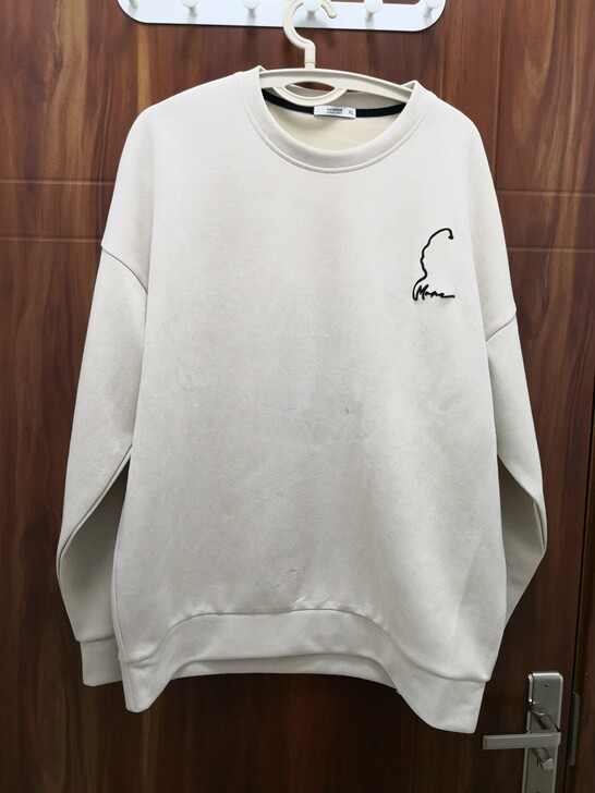 正品热风新款男士套头宽松卫衣