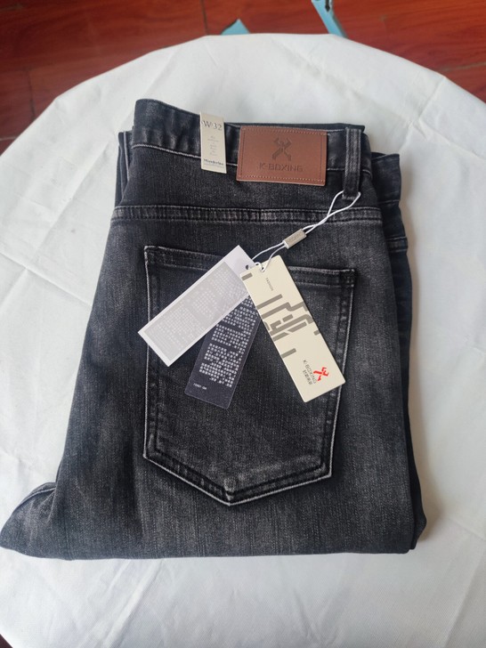 全新劲霸牛仔裤男潮牌夏季直筒长裤男装中青年...