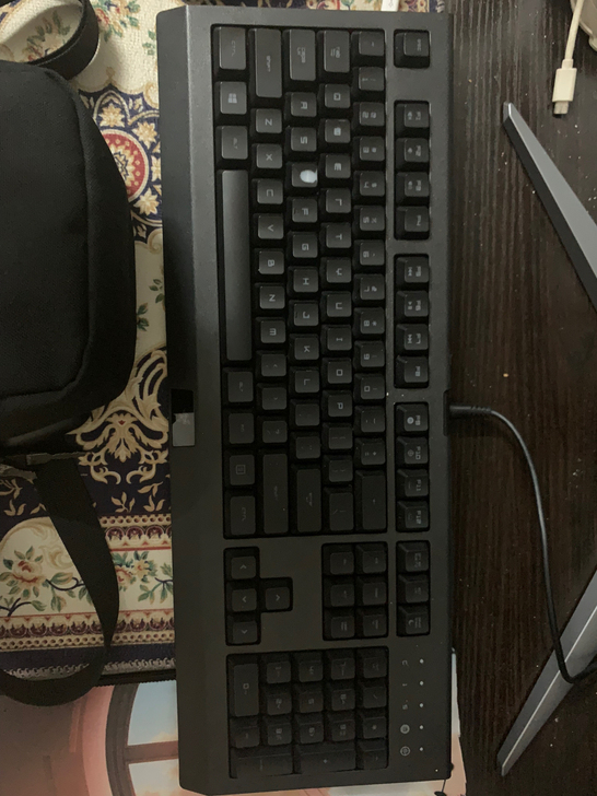 雷蛇萨诺狼蛛键盘 专业版 D键给我按掉漆了...