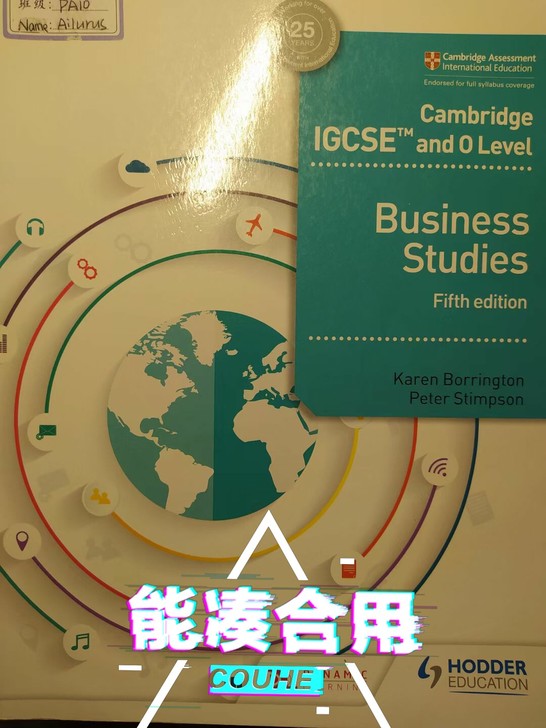 出cie考试局biz书。有笔记痕迹后面全新...