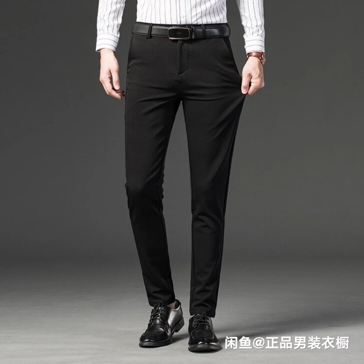 劲霸休闲西裤裤正品春夏款男士商务休闲直筒修...