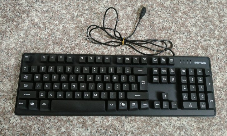 十八渡D200 有线悬浮式键盘，全新办公家...