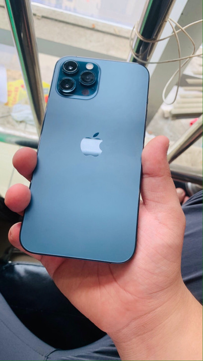 苹果12pro max 海蓝色 256 自...