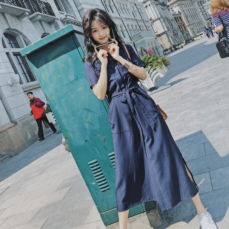 连衣裙女夏2020新款泫雅风裙子ins仙女...