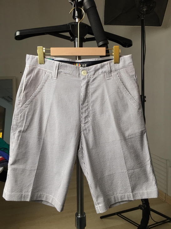 全新包邮纯棉男细条纹薄款休闲裤