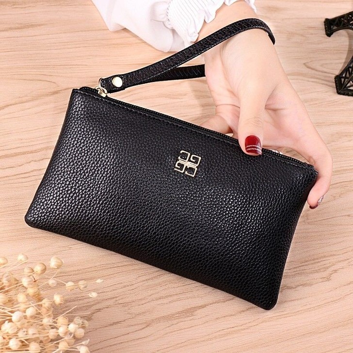 绮嫚诗 油蜡皮新款钱包女长款钱包女士手拿...