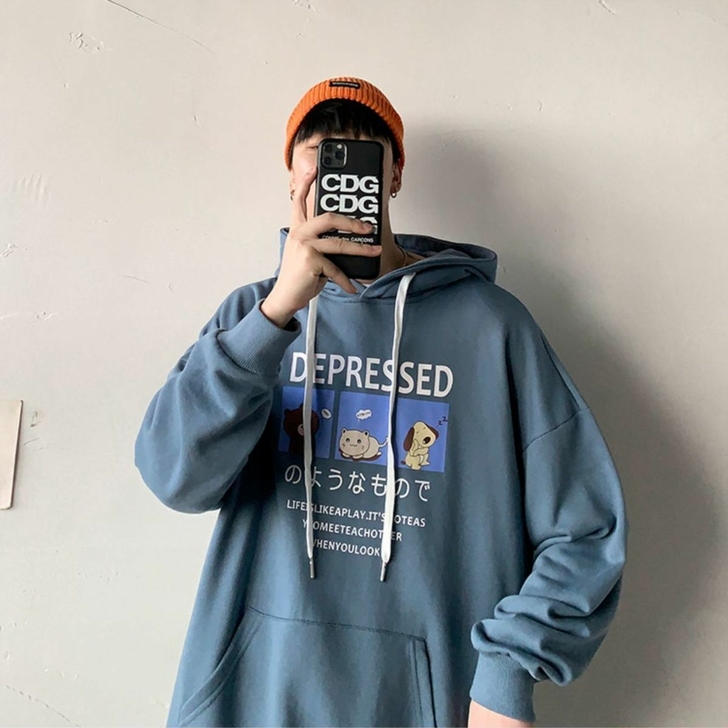 换季清仓！大码秋冬ins潮牌连帽卫衣情侣装...