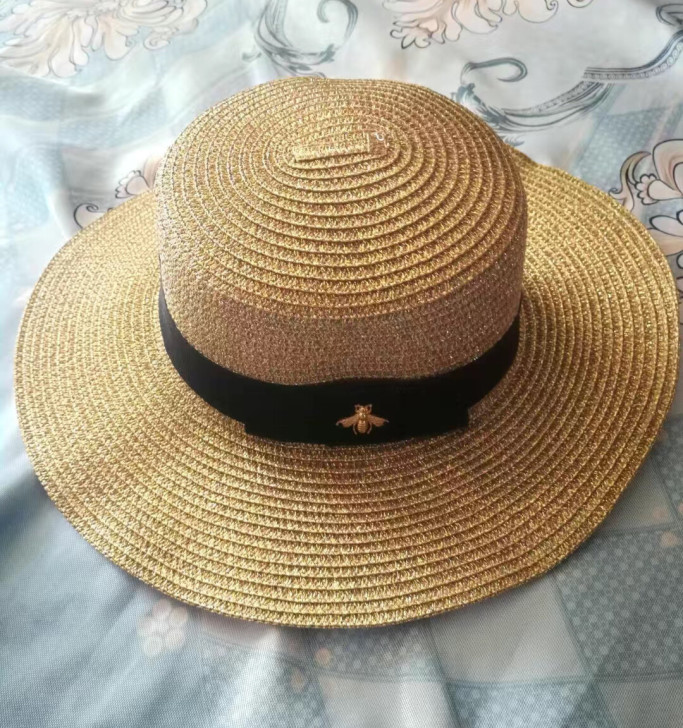 度假草帽女夏天出游海边防晒遮阳帽沙滩帽子