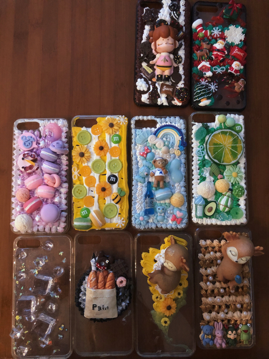 iphone8p自制手机奶油壳，因为是自己...