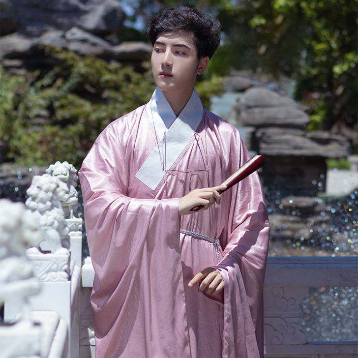 白露语原创汉服 明制传统道袍男女同款大放量...