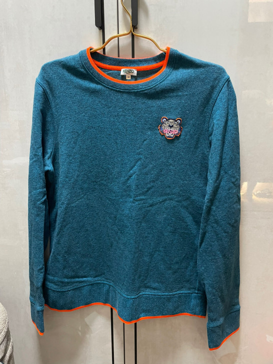 正品kenzo男士拼色卫衣，购于香港专柜