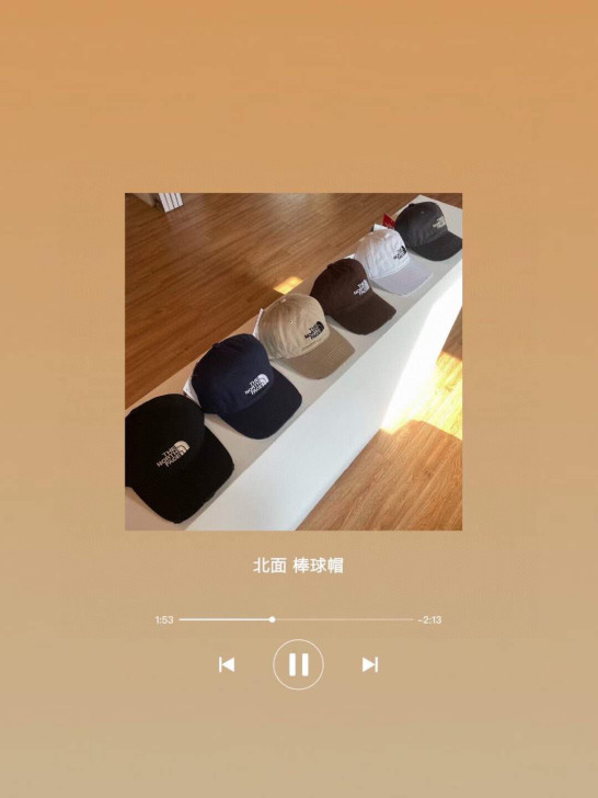 北面 韩国帽子个性百搭软顶小标鸭舌帽棒球帽...