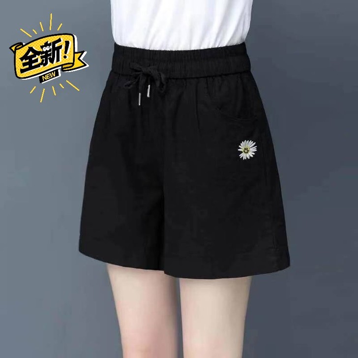 纯棉短裤女新款夏季薄款宽松高腰显瘦女裤夏宽...