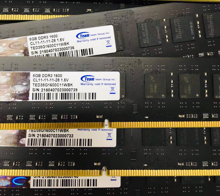 十铨8g内存 ddr3 1600 运行内存...