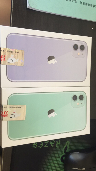 正品国行手机全新未拆封苹果11,128g紫色