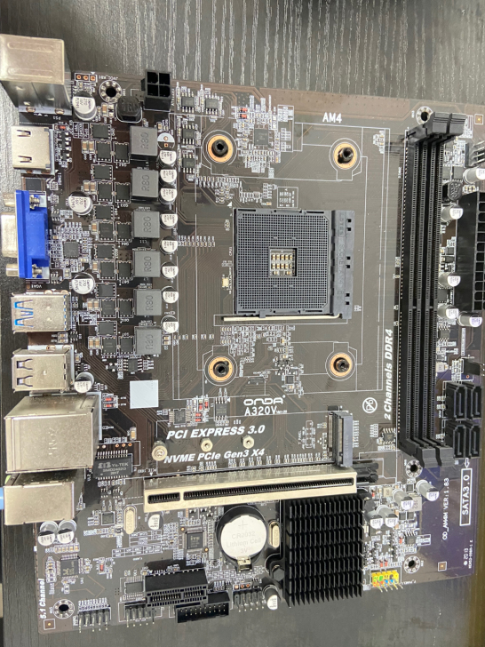 出手原因整机升级更换，主板写着a320v，...