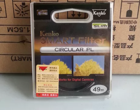闲置全新kenko肯高49mm偏振光镜薄框...