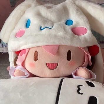 名创优品三丽鸥玉桂狗动耳帽miniso毛绒