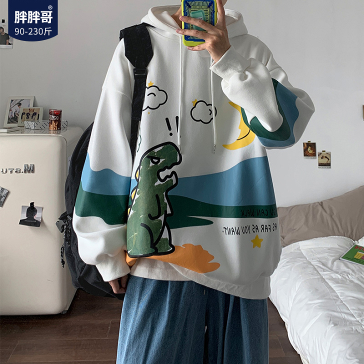 胖胖哥卫衣男士港风ins潮流春夏季大码上衣...
