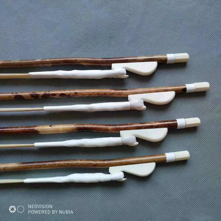 湘妃竹弓子，二胡弓子，奶油斑点湘妃竹弓杆，...