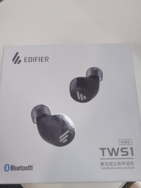 漫步者TWS1真无线耳机tws耳机黑色。耳...